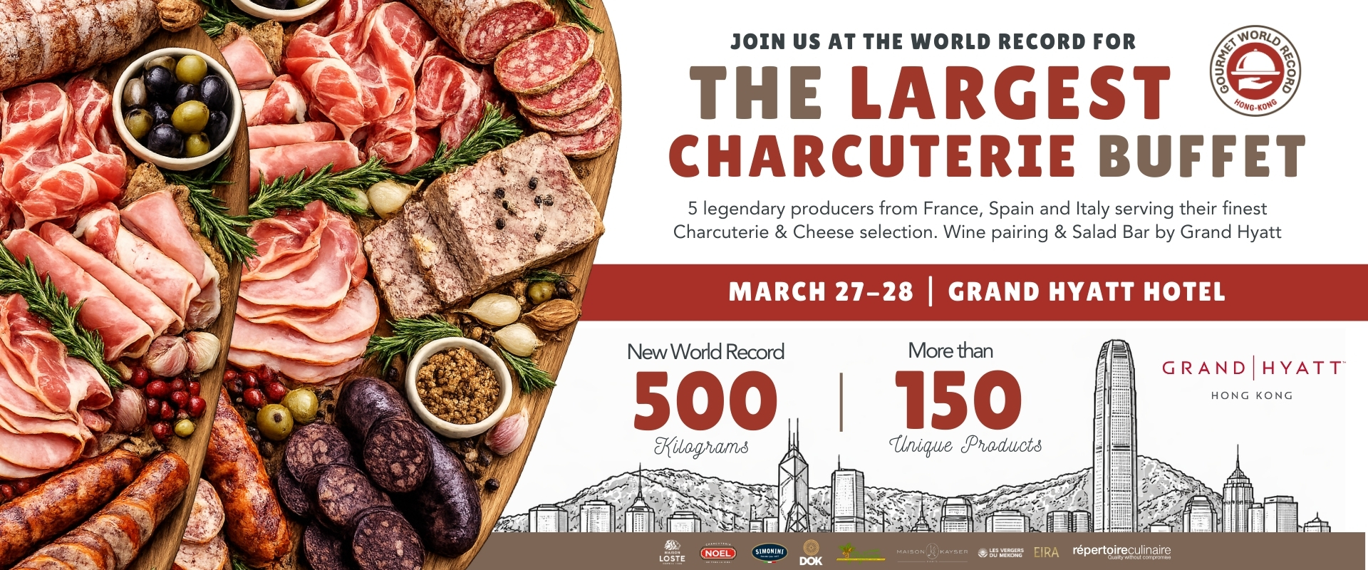 Hong Kong 2026 - World's Largest Charcuterie Buffet
