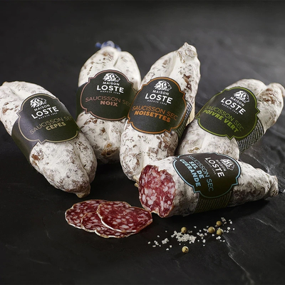 SAUCISSON SEC AU POIVRE VERT