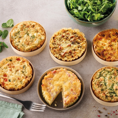 COEUR DE TARTE AUX COURGETTES, TOMATE ET CHEVRE