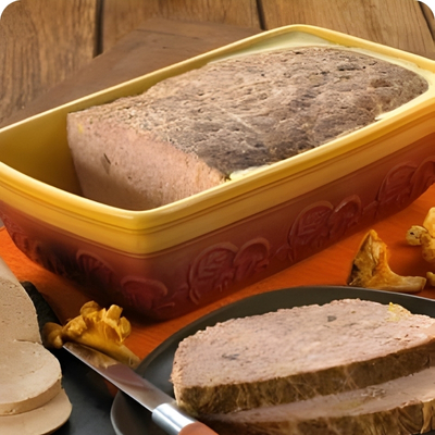 TERRINE DE FOIE DE CANARD & GIROLLES